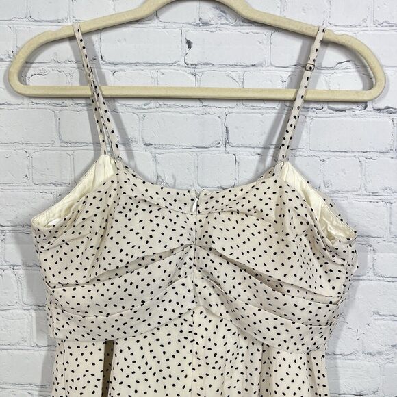 Lulus Jumpsuit Women Medium Ivory Polka Dot Wide Leg Loose Sweetheart Romantic - Picture 5 of 13